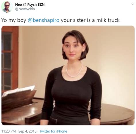As for why people talk about her breasts, I dont know. . Abby shapiro milk truck